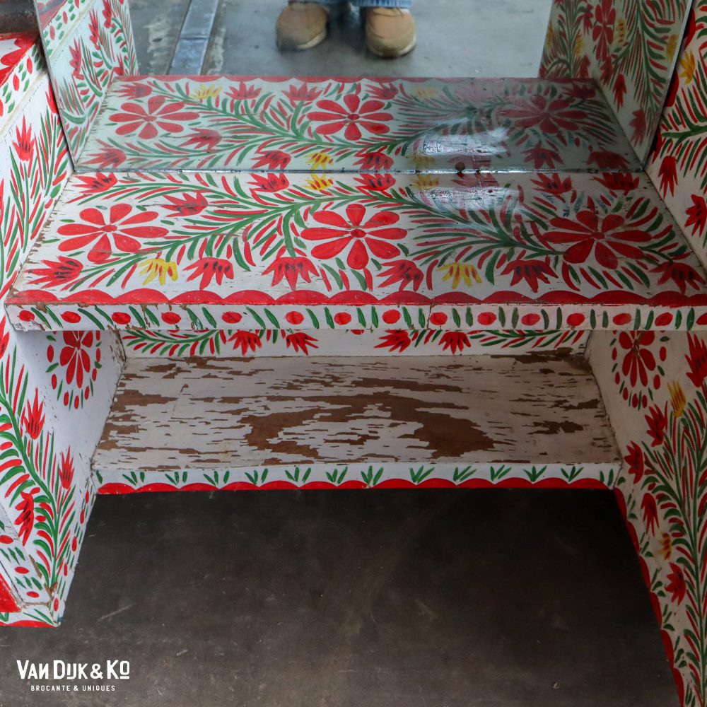 Roemeense handbeschilderde kaptafel - Afbeelding 6