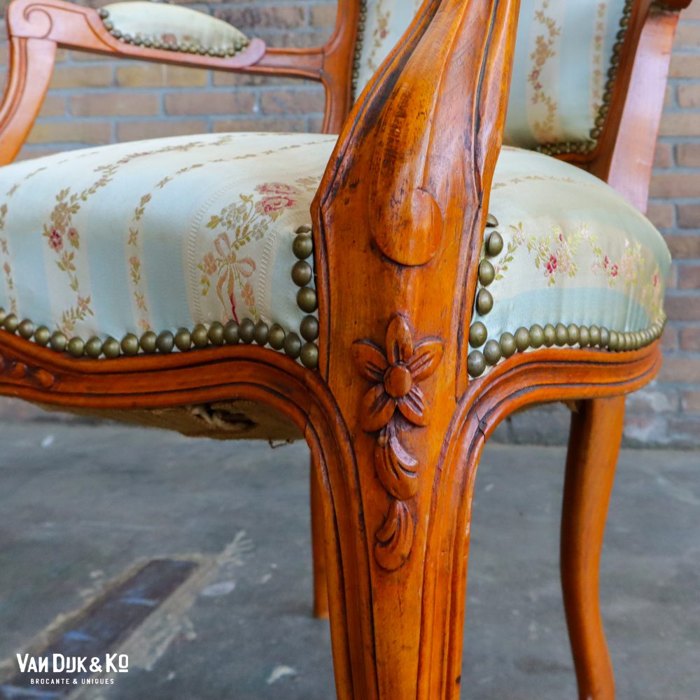 Vintage Louis XV stoel - Afbeelding 7