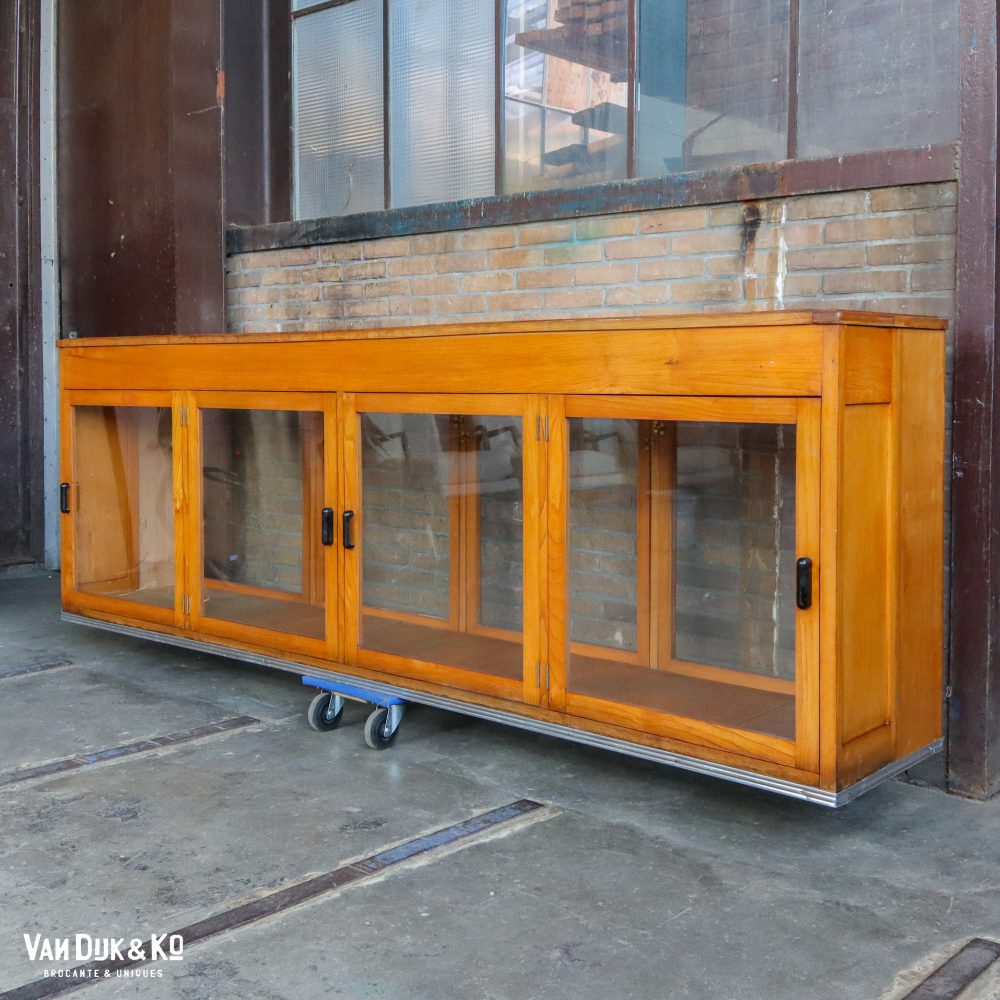 Antieke museumkast / vitrinekast - Afbeelding 5