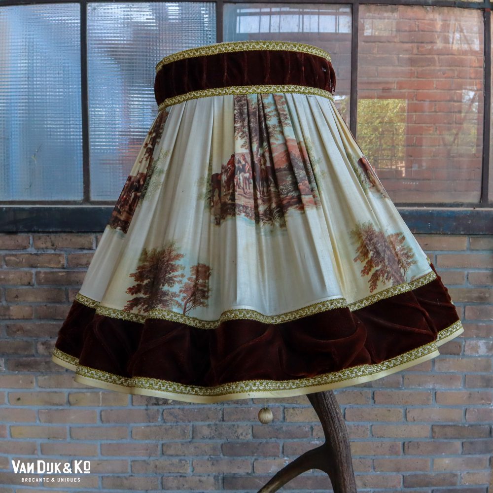 Vintage gewei vloerlamp - Afbeelding 5