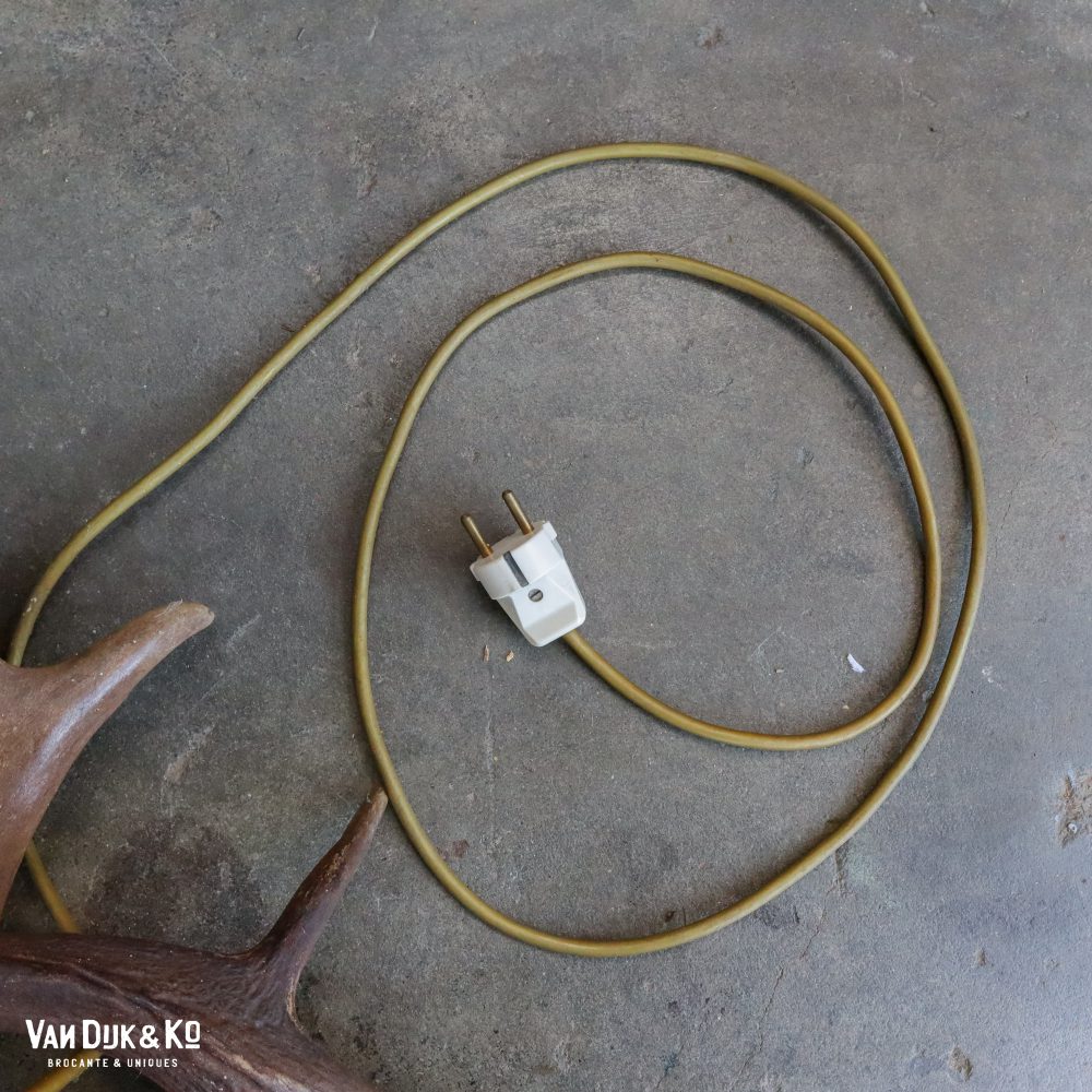 Vintage gewei vloerlamp - Afbeelding 11