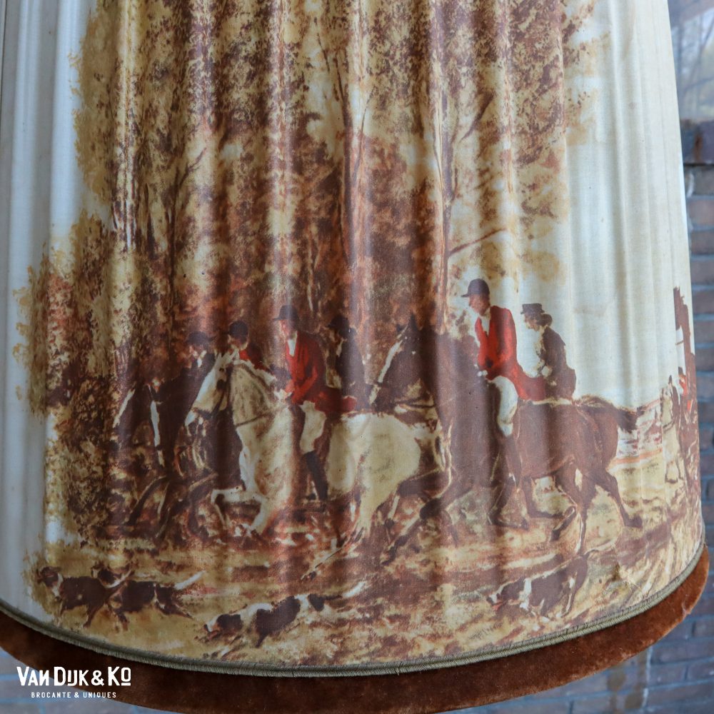 Vintage gewei vloerlamp - Afbeelding 8