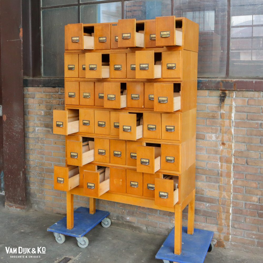 Vintage archiefkast - Afbeelding 3