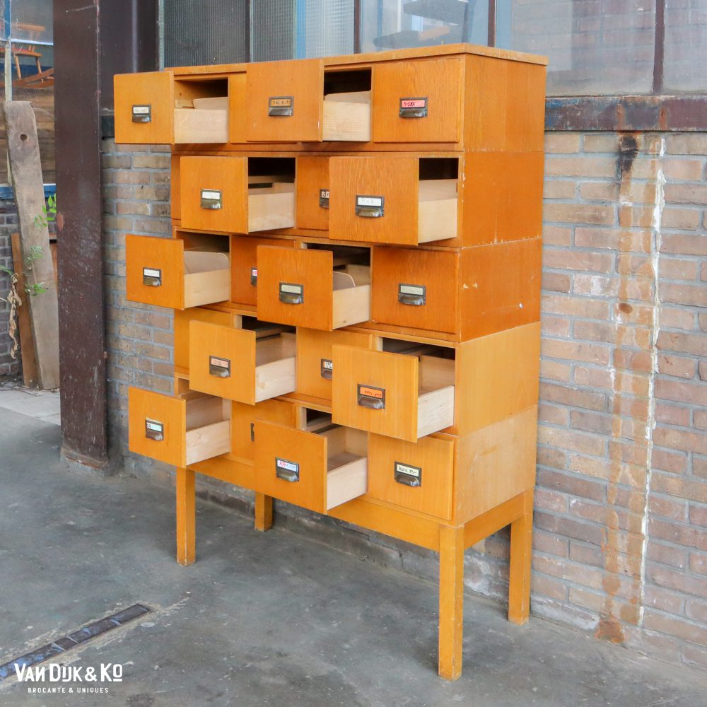 Vintage archiefkast - Afbeelding 3