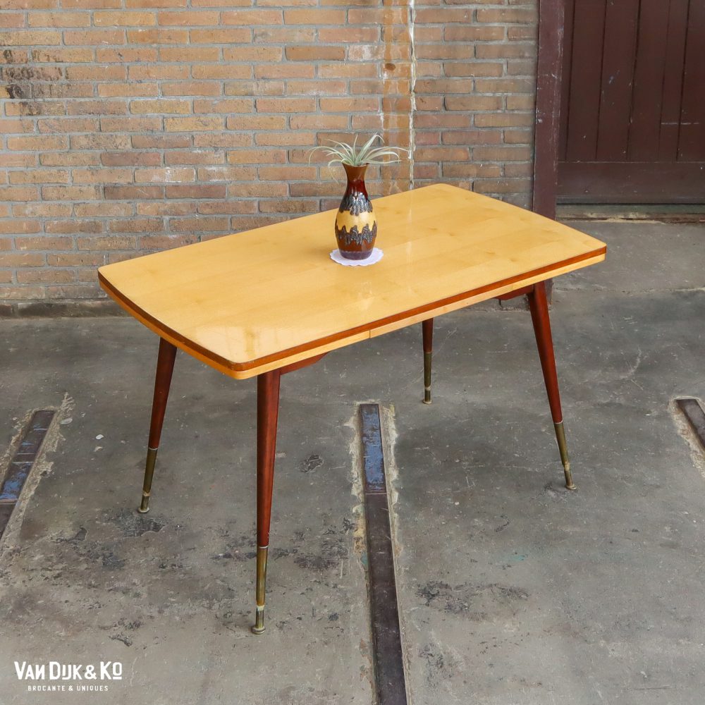 Vintage uitschuifbare tafel - Afbeelding 2