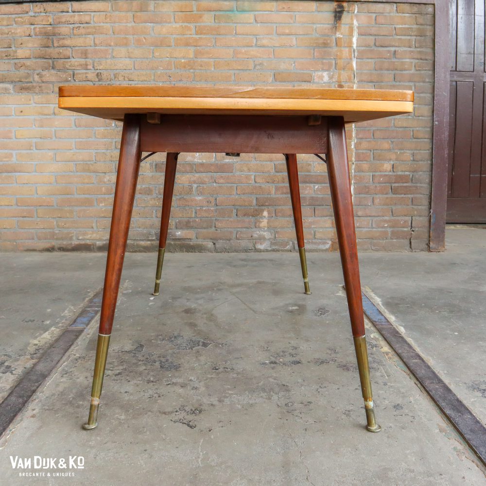 Vintage uitschuifbare tafel - Afbeelding 7