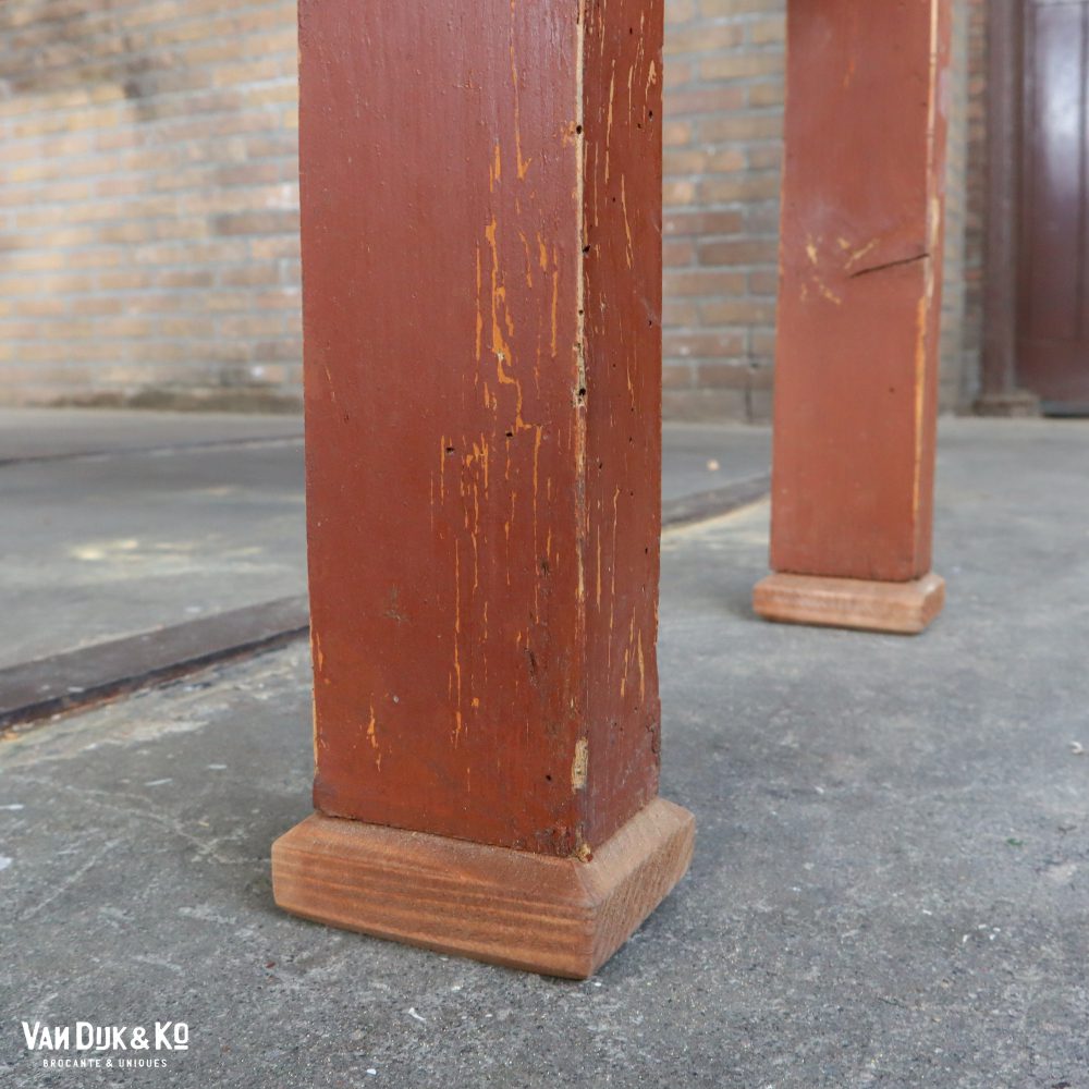 Houten driezits bank - Afbeelding 10