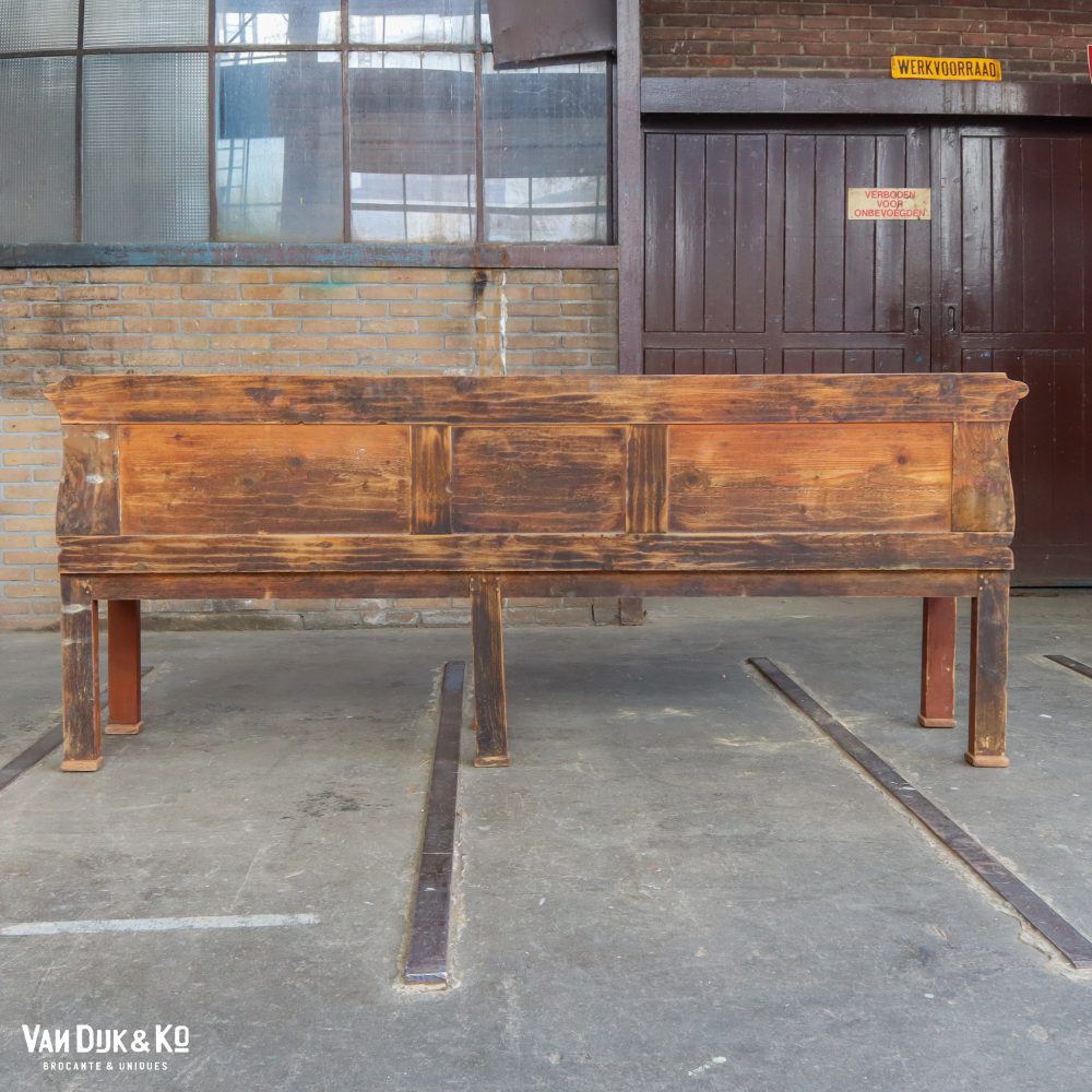 Houten driezits bank - Afbeelding 11