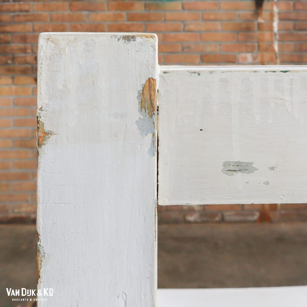 Witte brocante bank - Afbeelding 8