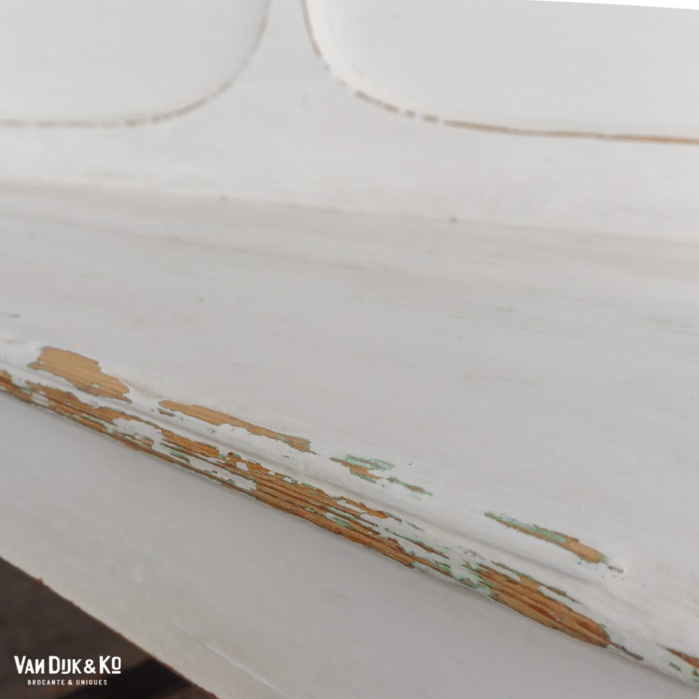 Houten witte bank - Afbeelding 9