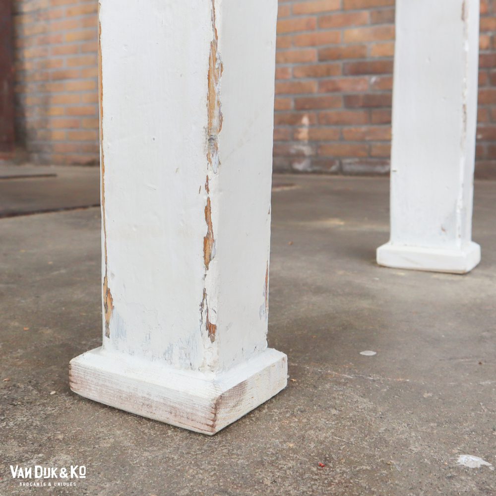 Houten witte bank - Afbeelding 10
