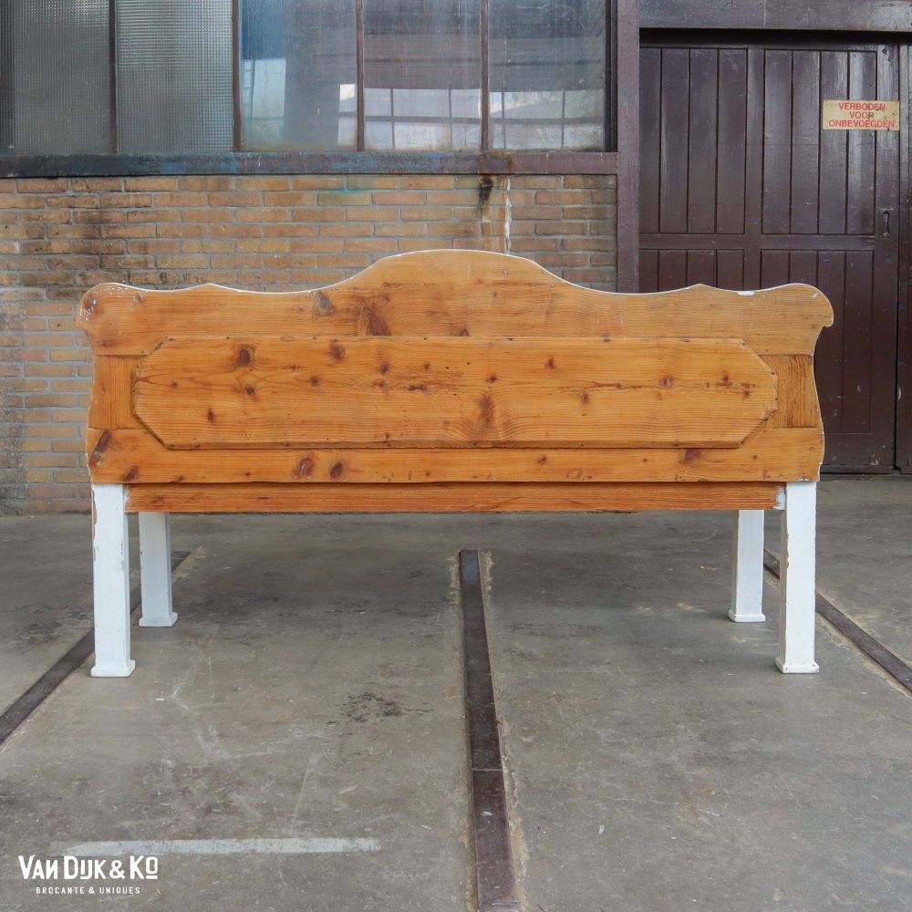 Houten witte bank - Afbeelding 11