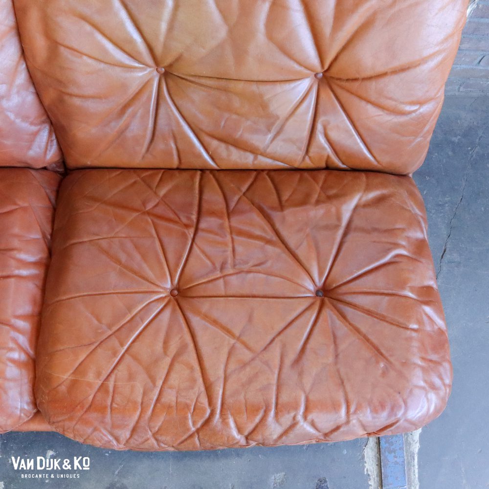 Vintage leren bank - Knoll - tweezits - Afbeelding 6