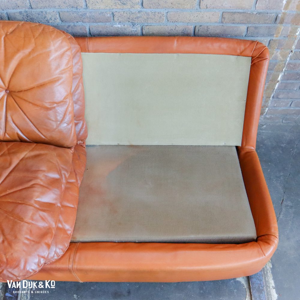 Vintage leren bank - Knoll - tweezits - Afbeelding 7