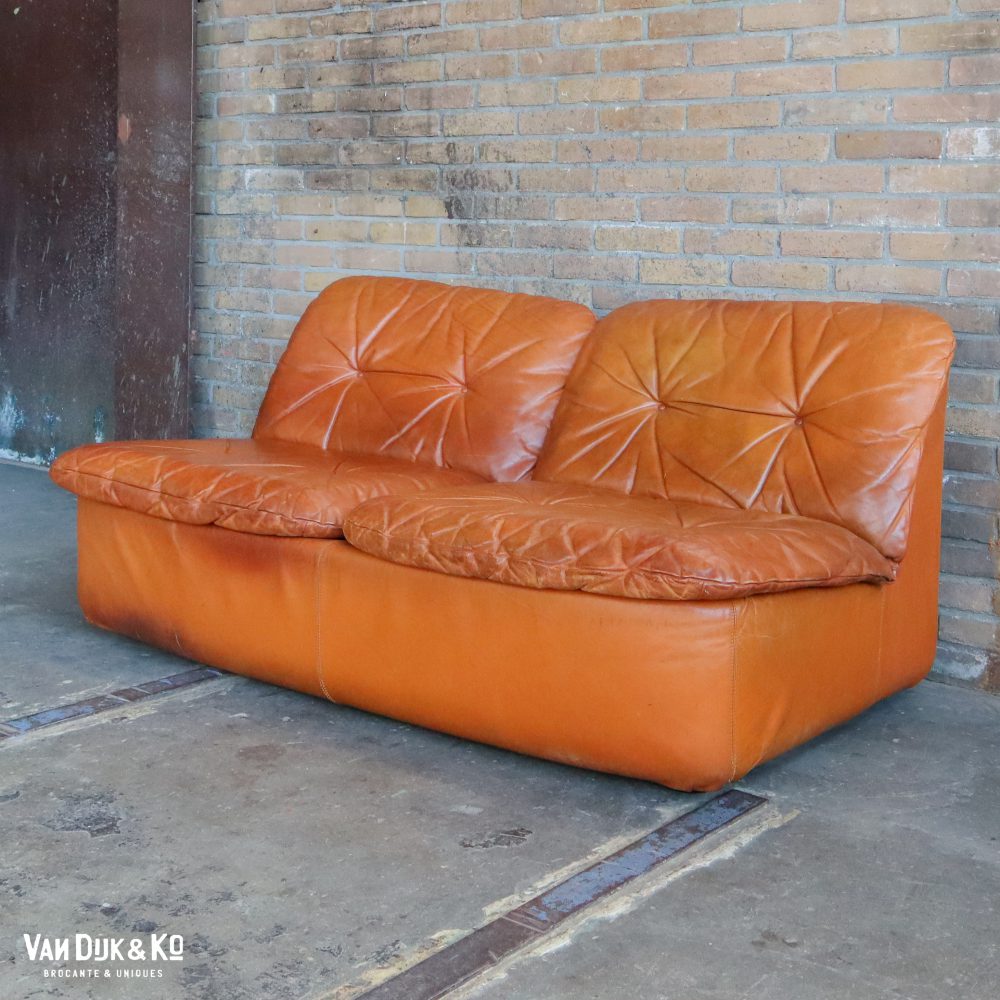 Vintage leren bank - Knoll - tweezits - Afbeelding 3