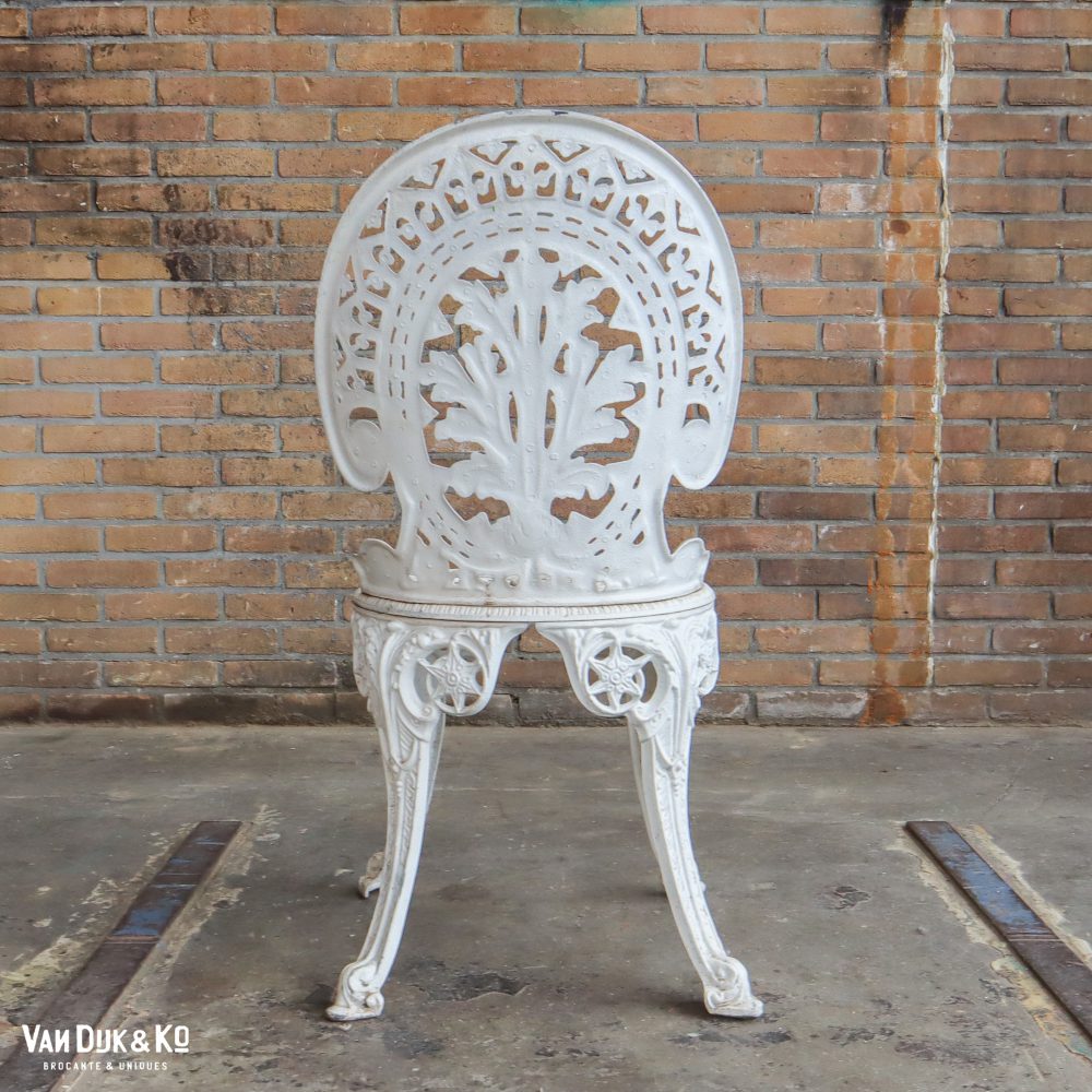 Brocante bistroset - 4 stoelen - Afbeelding 11
