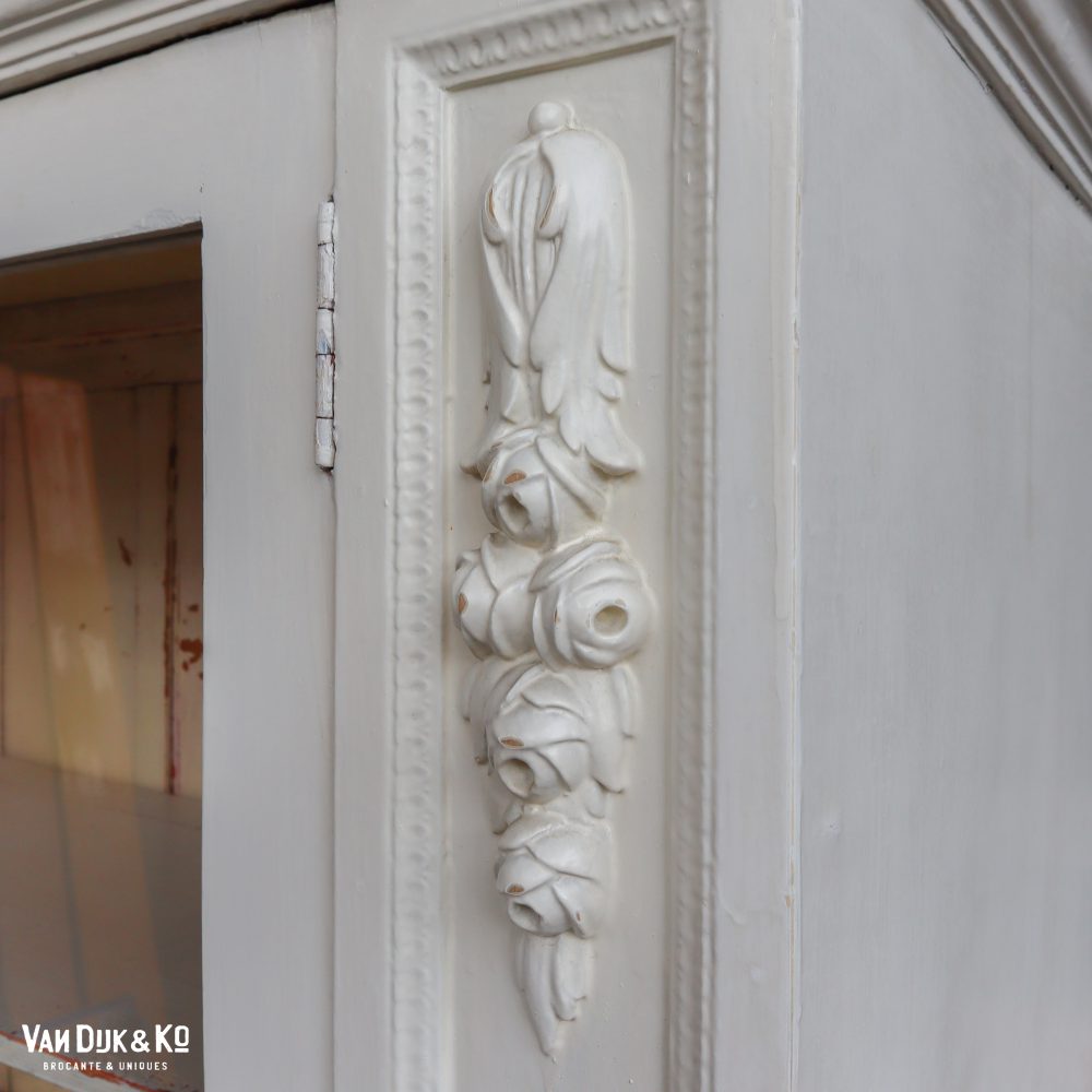Brocante eendeurs vitrinekast - Afbeelding 7