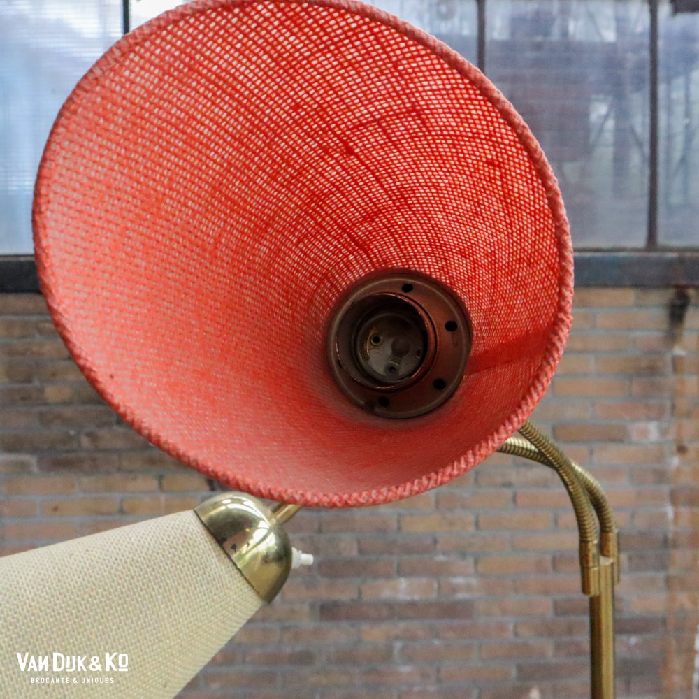 Vintage formica vloerlamp met tafeltjes - Afbeelding 11