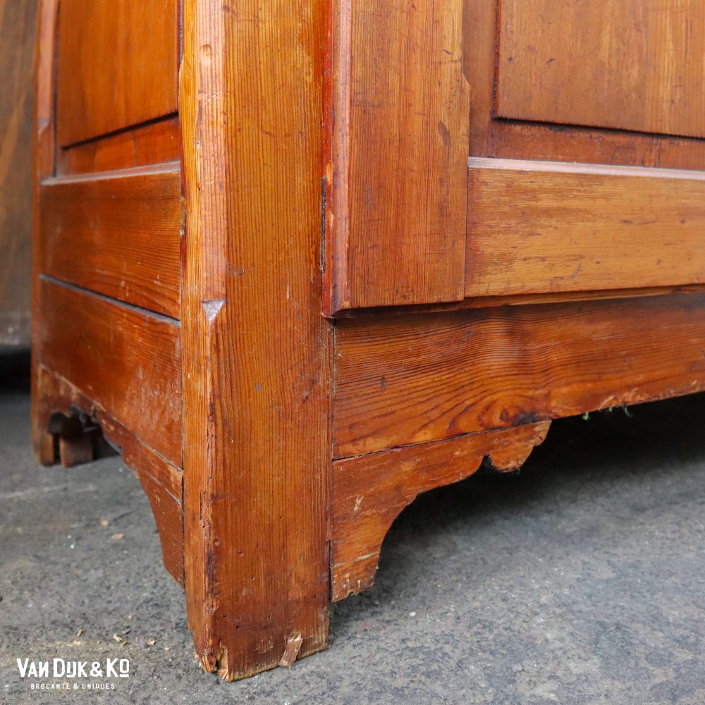 Antieke hoge kast - demontabel - Afbeelding 7