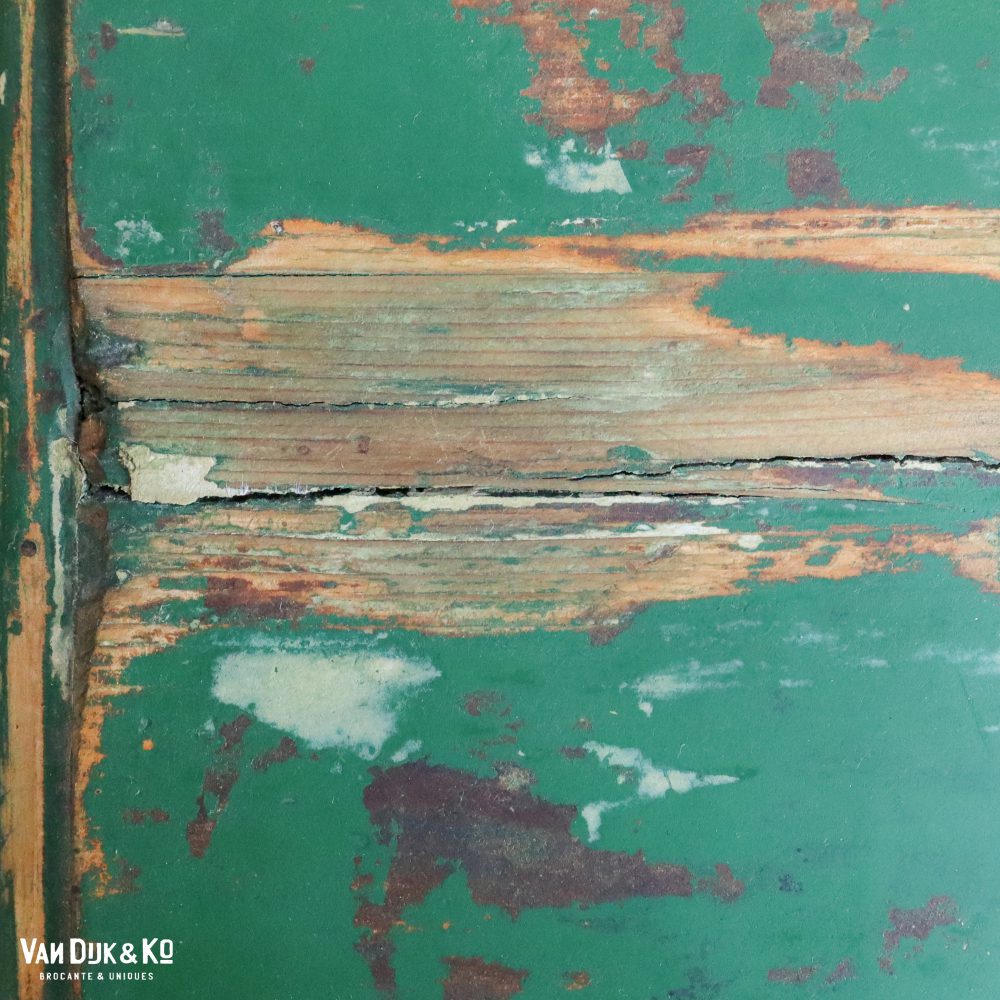 Brocante groen kastje - Afbeelding 8