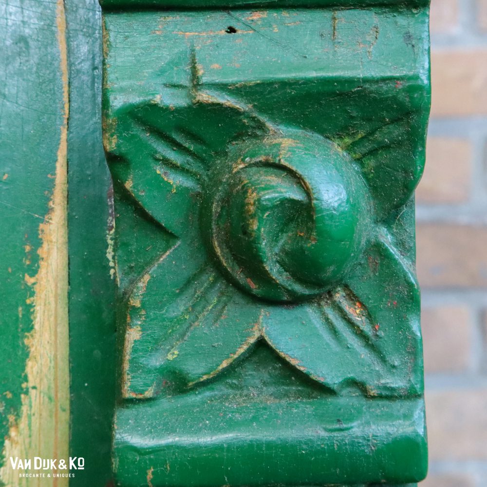 Brocante groen kastje - Afbeelding 11