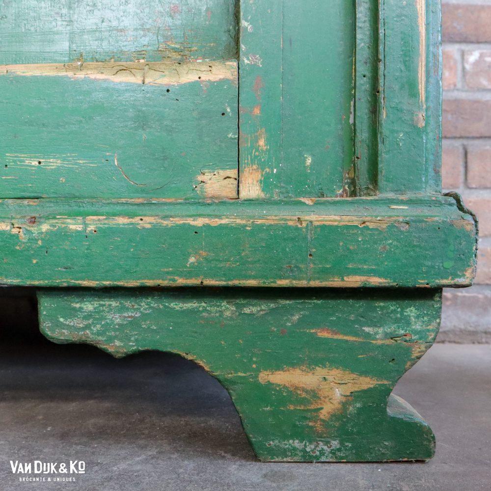 Brocante groen kastje - Afbeelding 12