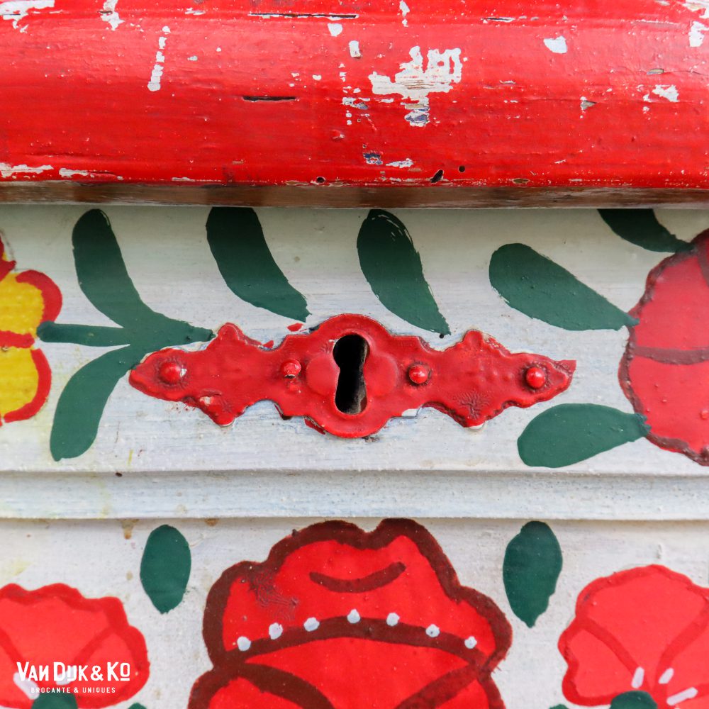 Handbeschilderde houten kist - Afbeelding 11