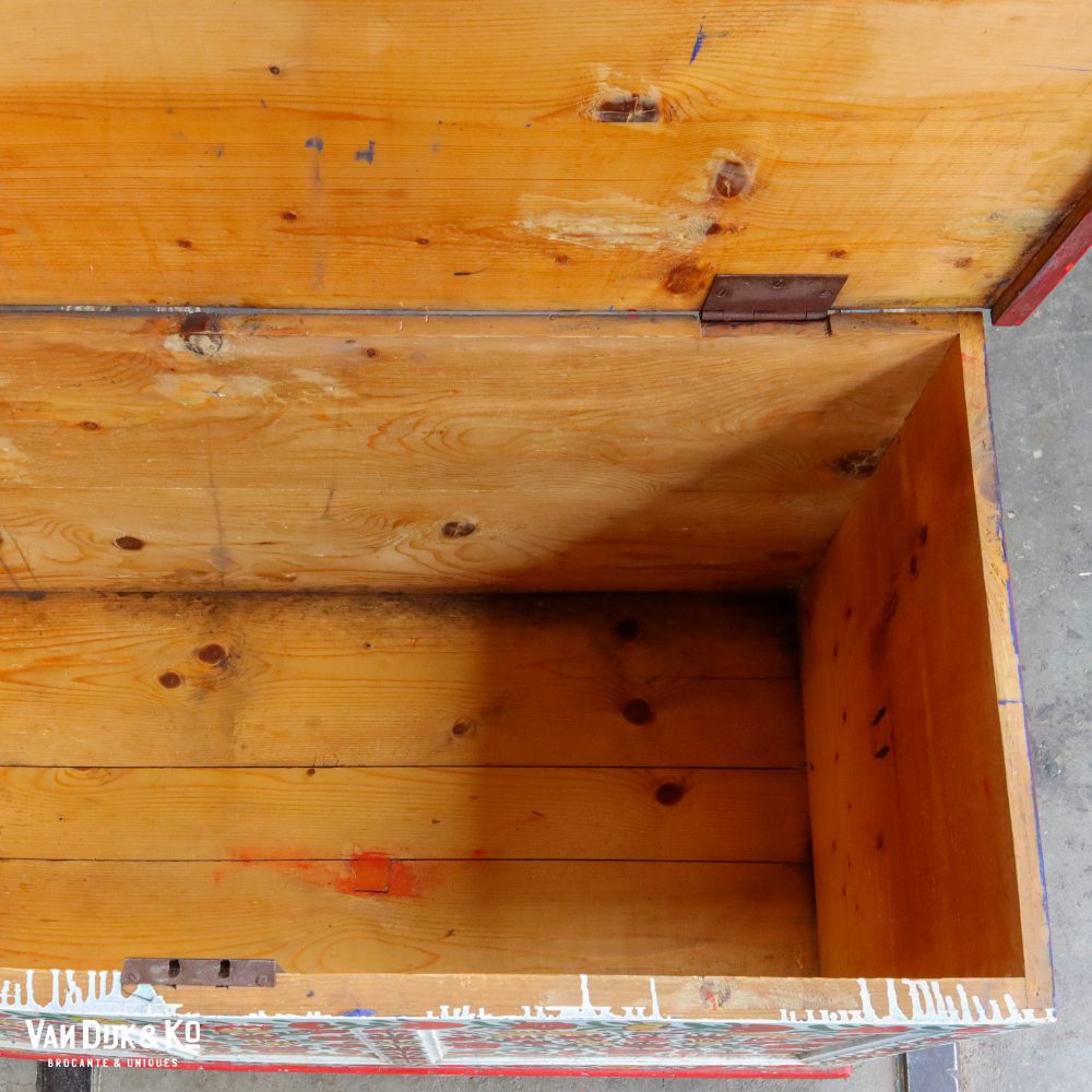 Handbeschilderde houten kist - Afbeelding 13