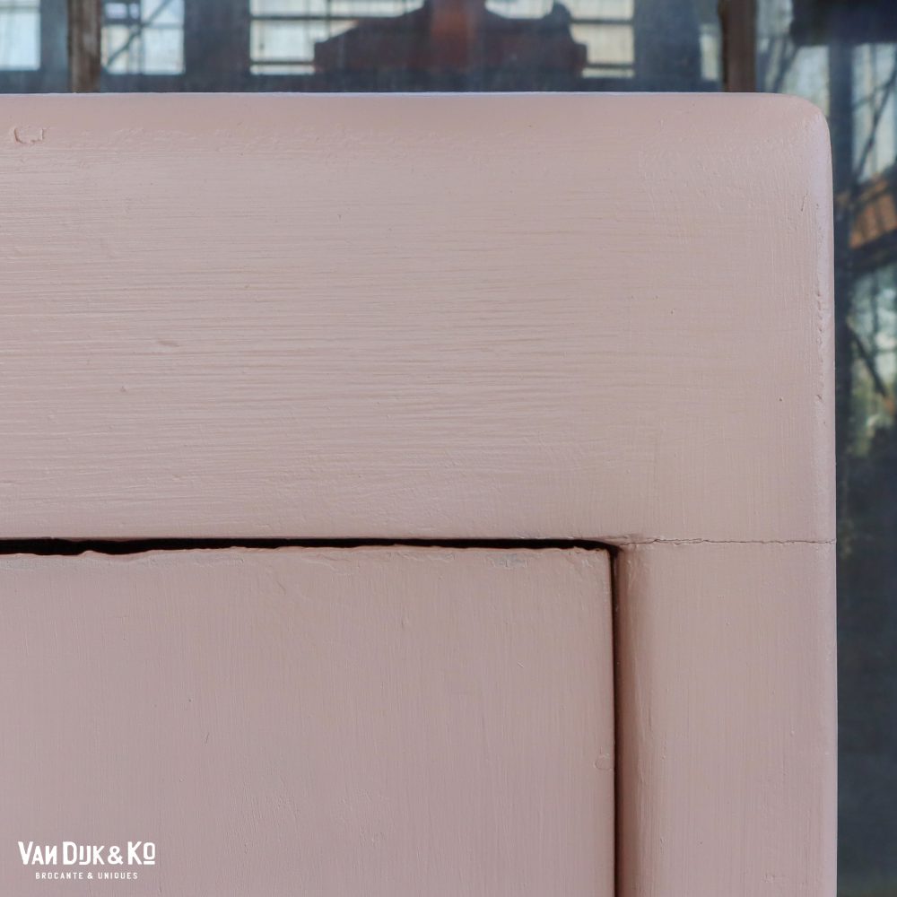 Brocante roze linnenkast - Afbeelding 6