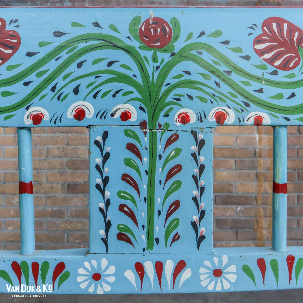 Beschilderde blauwe klepbank - Afbeelding 8