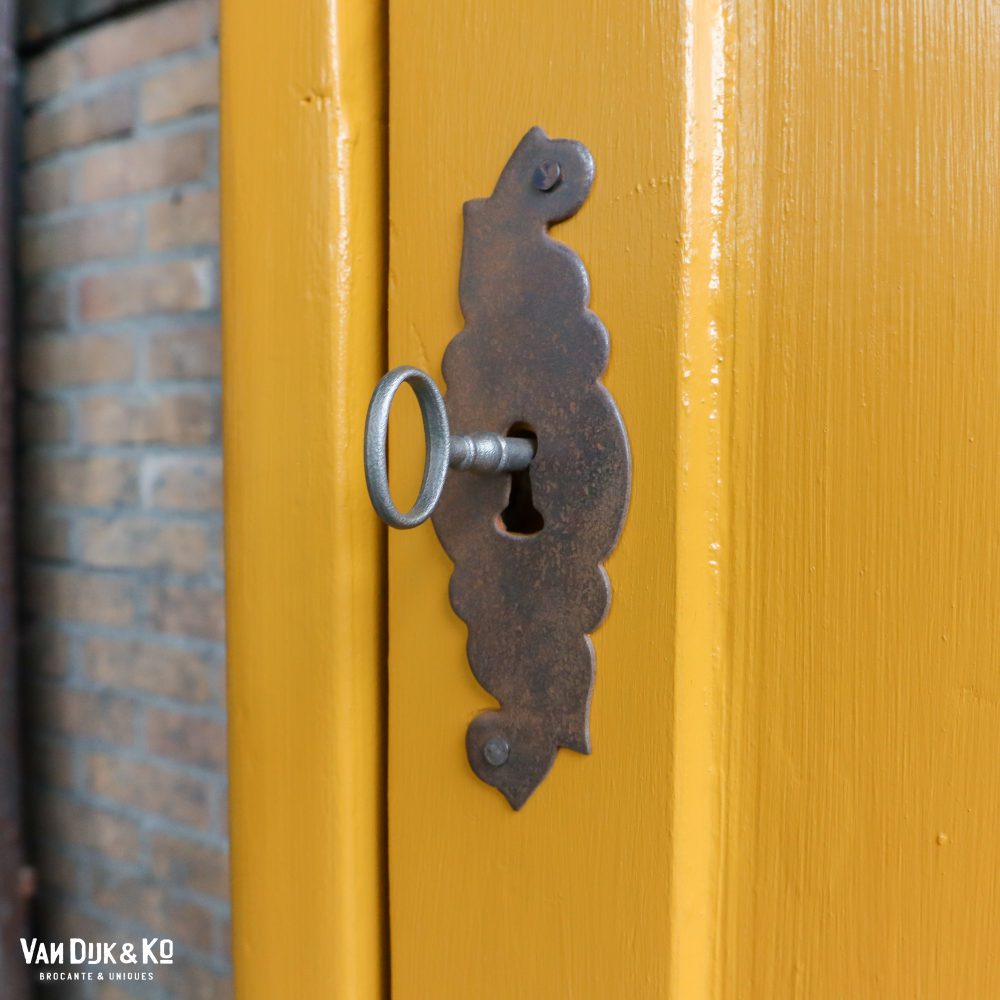 Brocante eendeurs linnenkast - Afbeelding 7
