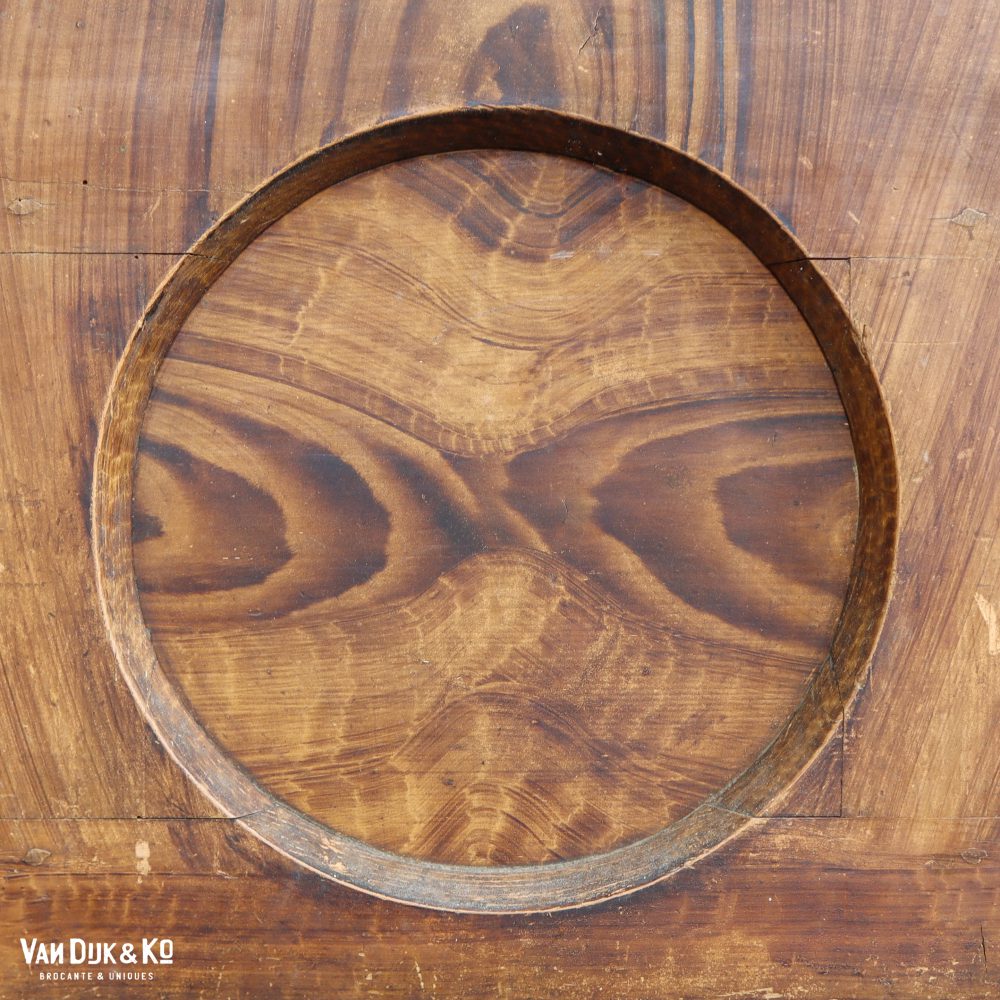Houten brocante klepbank - Afbeelding 9
