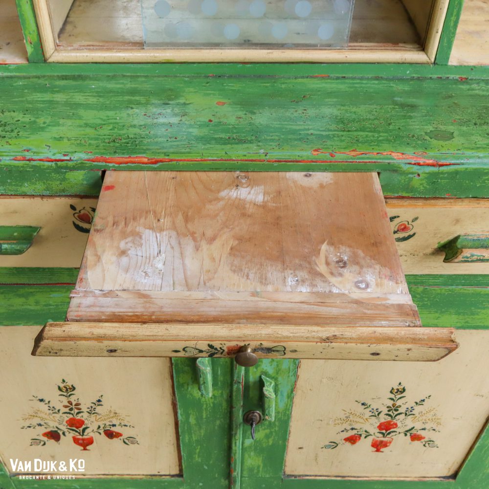 Beschilderde groene buffetkast - Afbeelding 5