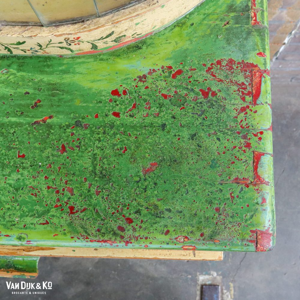 Beschilderde groene buffetkast - Afbeelding 11