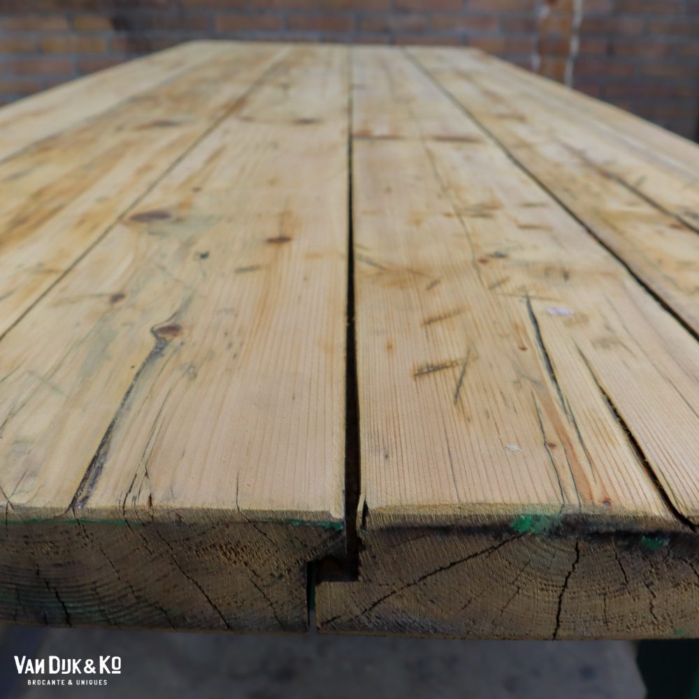 Landelijke tafel - groen onderstel - Afbeelding 4