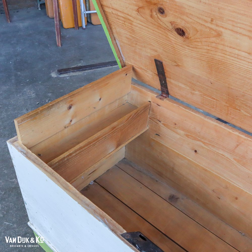 Brocante houten kist - Afbeelding 3