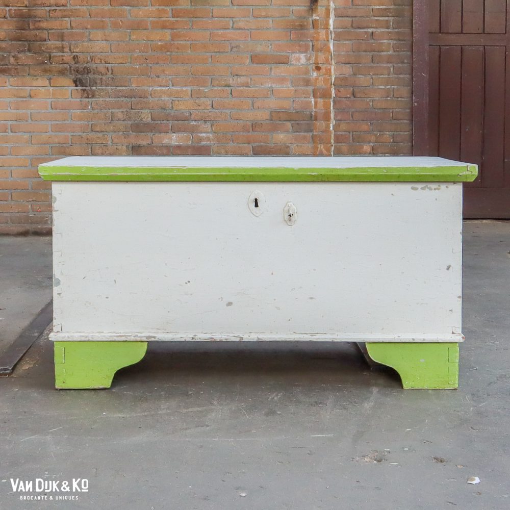 Brocante houten kist - Afbeelding 4