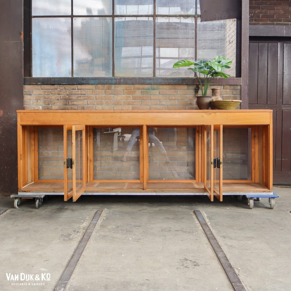 Antieke museumkast / vitrinekast - Afbeelding 3