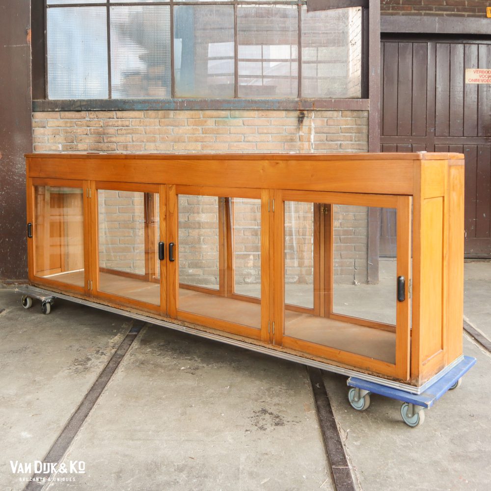 Antieke museumkast / vitrinekast - Afbeelding 16