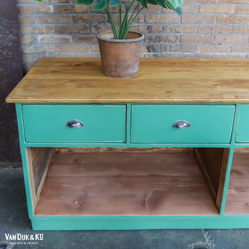 Groene half ronde toonbank - Afbeelding 8