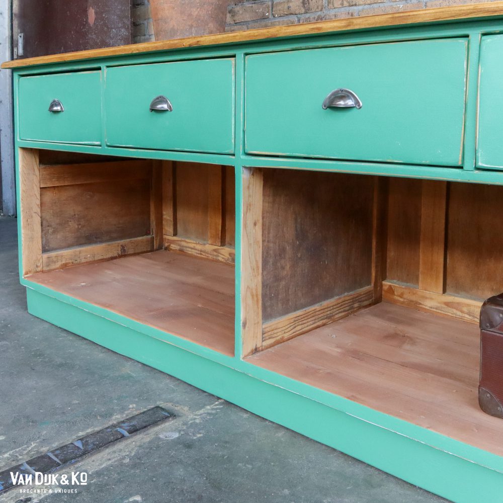 Groene half ronde toonbank - Afbeelding 7
