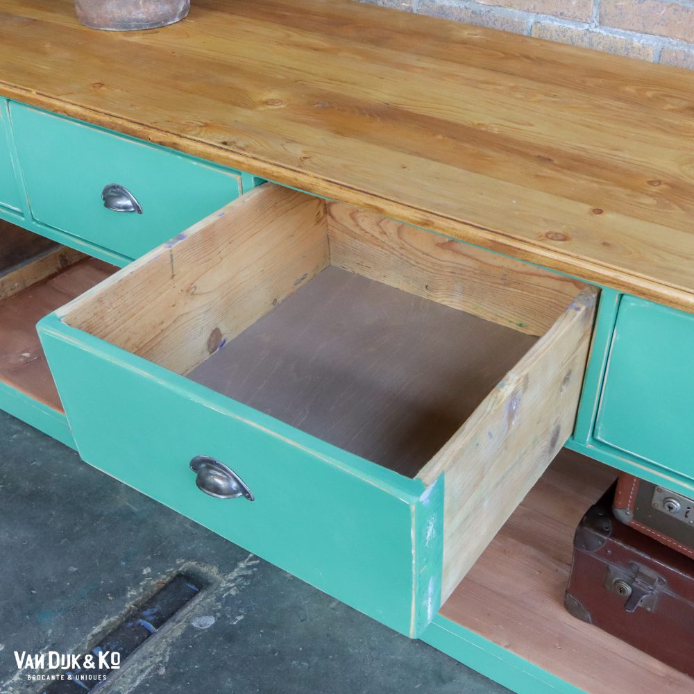 Groene half ronde toonbank - Afbeelding 9
