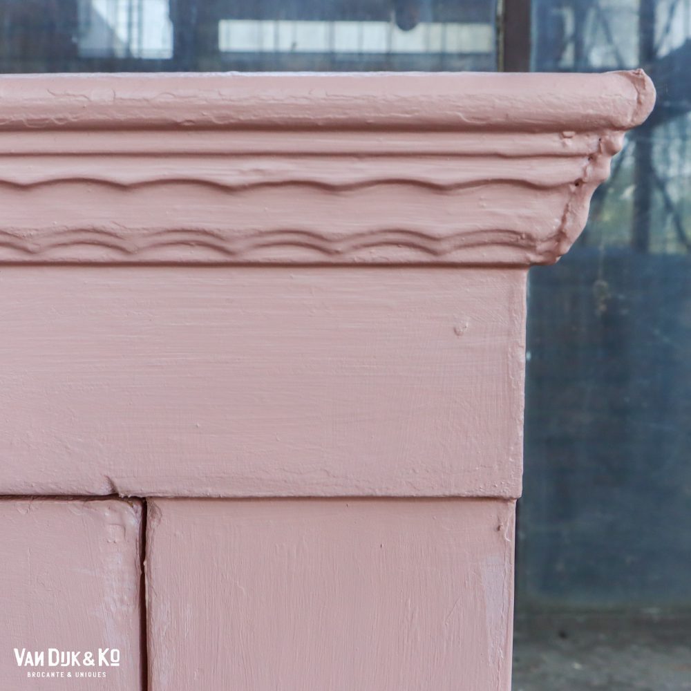 Brocante roze buffetkast - Afbeelding 7