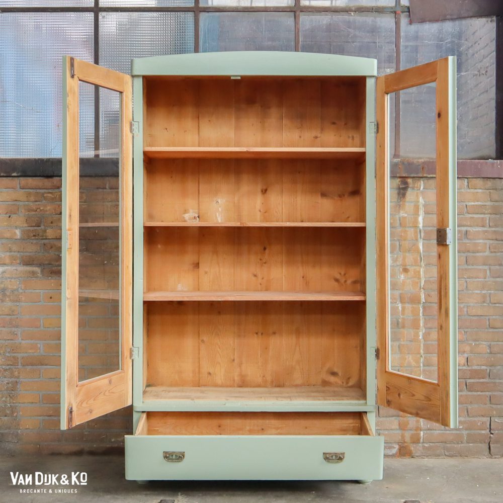 Brocante vitrinekast - Afbeelding 3