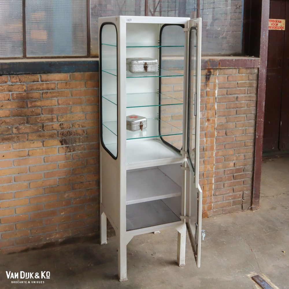 Vintage metalen dokterskast - Afbeelding 4