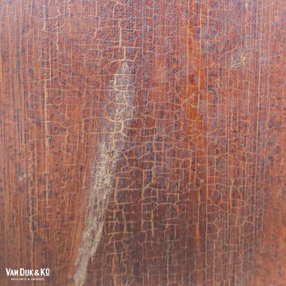 Bruine brocante vitrinekast - Afbeelding 15