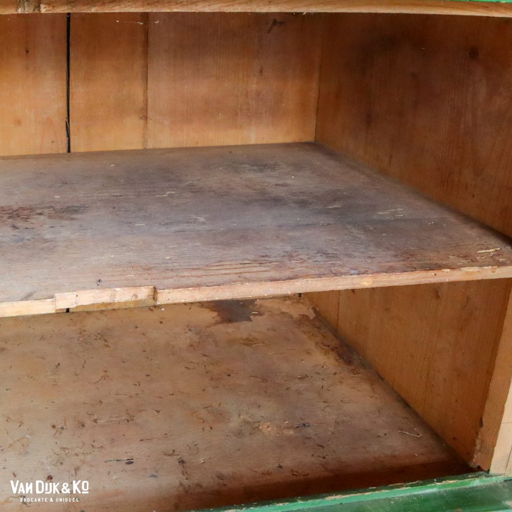 Groene brocante buffetkast - Afbeelding 7