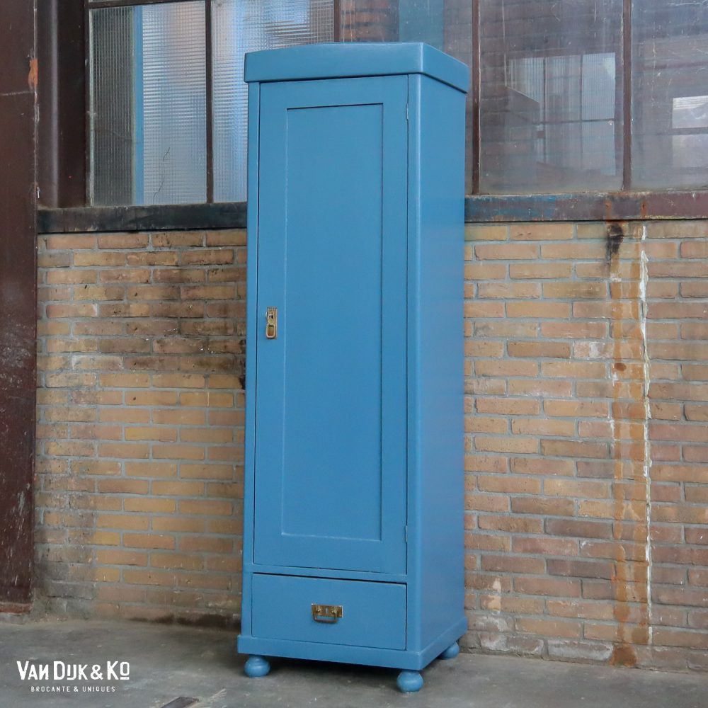Blauwe eendeurs linnenkast - Afbeelding 2