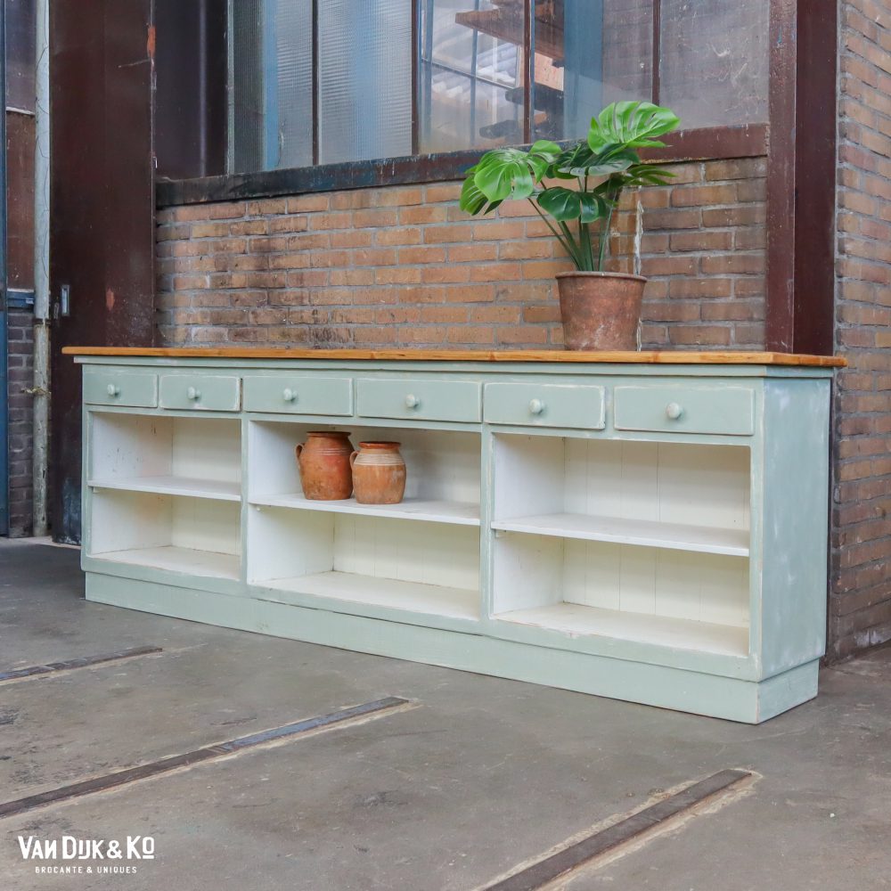 Brocante open toonbank met lades - Afbeelding 2