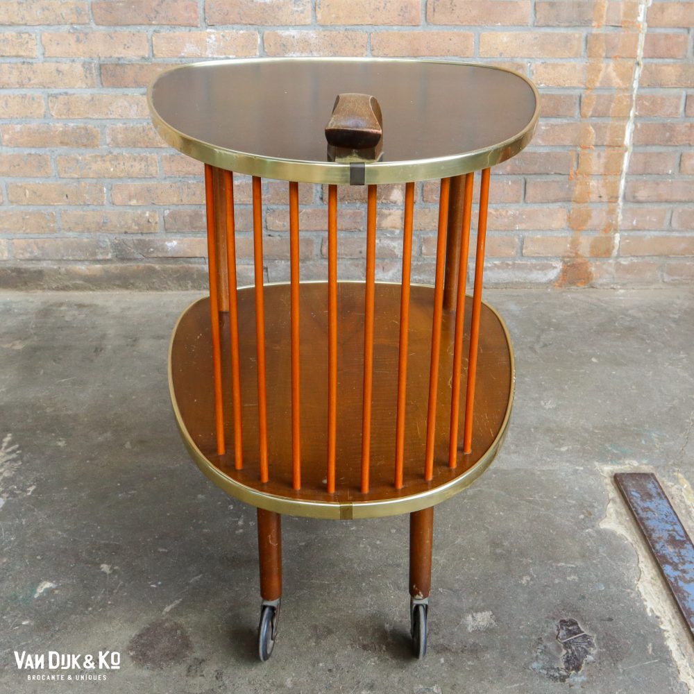 Vintage formica serveerwagen - Mid Century - Afbeelding 3